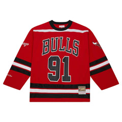 Dennis Rodman Chicago Bulls Unisex Maxxed Out Fashion Hockey Jersey for sale Red | Mitchell & Ness outlet