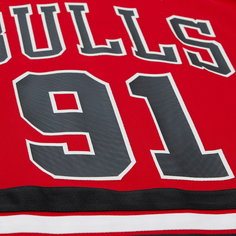 Dennis Rodman Chicago Bulls Unisex Maxxed Out Fashion Hockey Jersey for sale Red | Mitchell & Ness outlet
