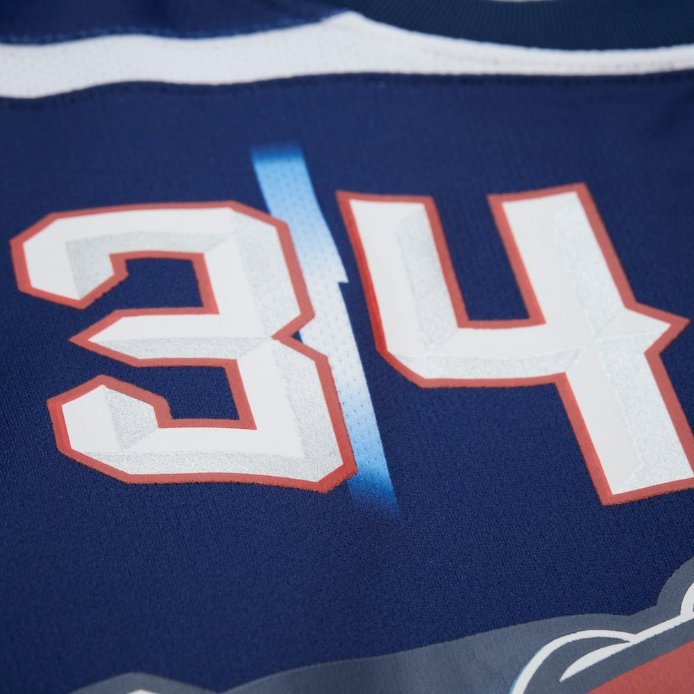 Hakeem Olajuwon Houston Rockets Unisex Maxxed Out Fashion Hockey Jersey Navy | Mitchell & Ness US