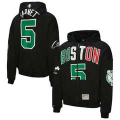 Kevin Garnett Boston Celtics Unisex Hardwood Classics Maxxed Out Full-Zip Hoodie Black | Mitchell & Ness Near Me