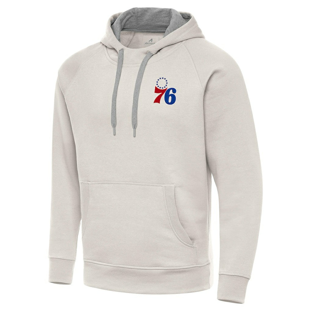 Philadelphia 76ers Antigua Victory Pullover Hoodie Cream