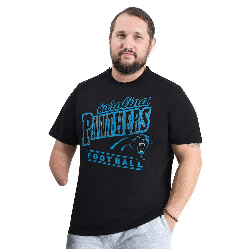 Carolina Panthers G-III Sports by Carl Banks Adaptive Headliner Graphic T-Shirt Black