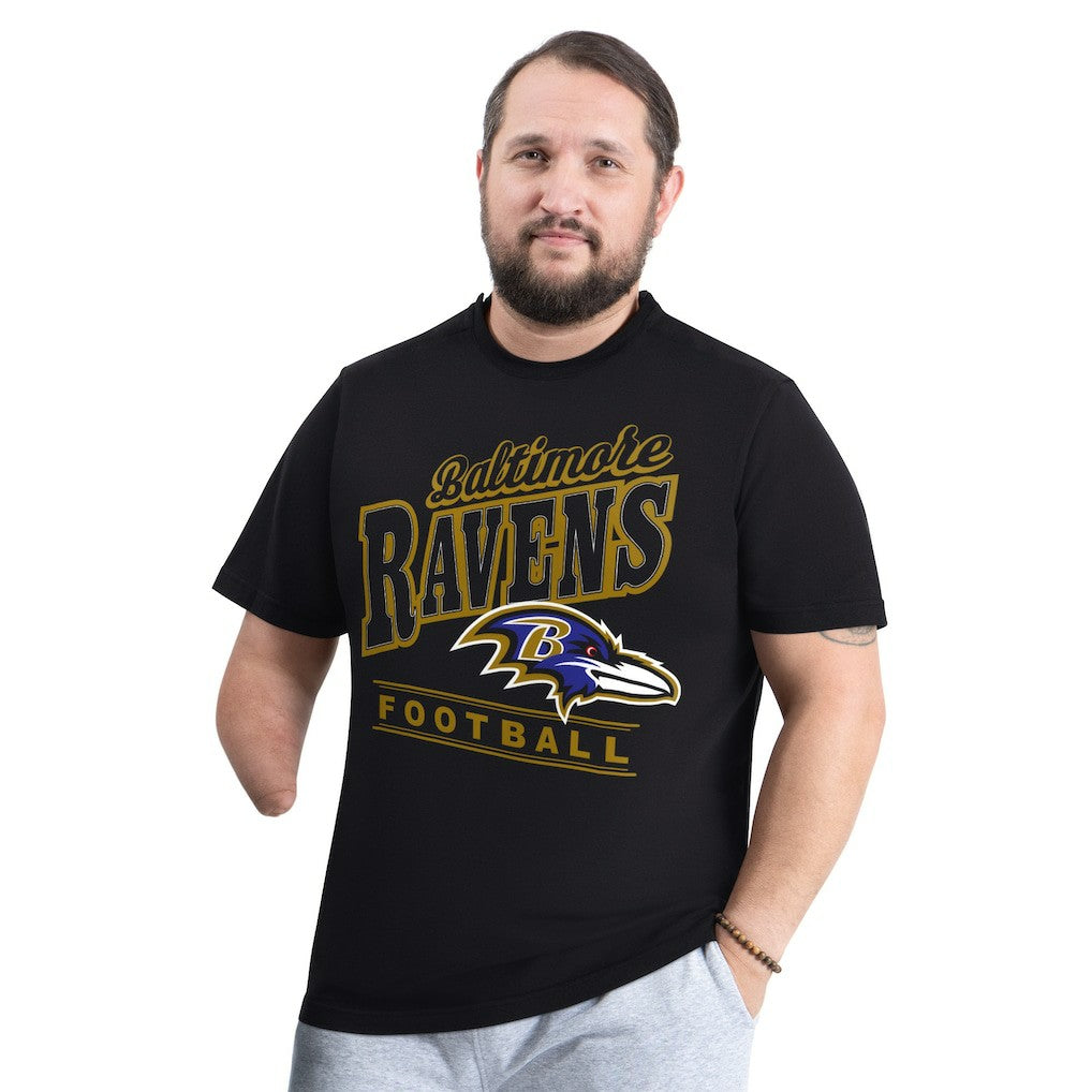 Baltimore Ravens G-III Sports by Carl Banks Adaptive Headliner Graphic T-Shirt Black