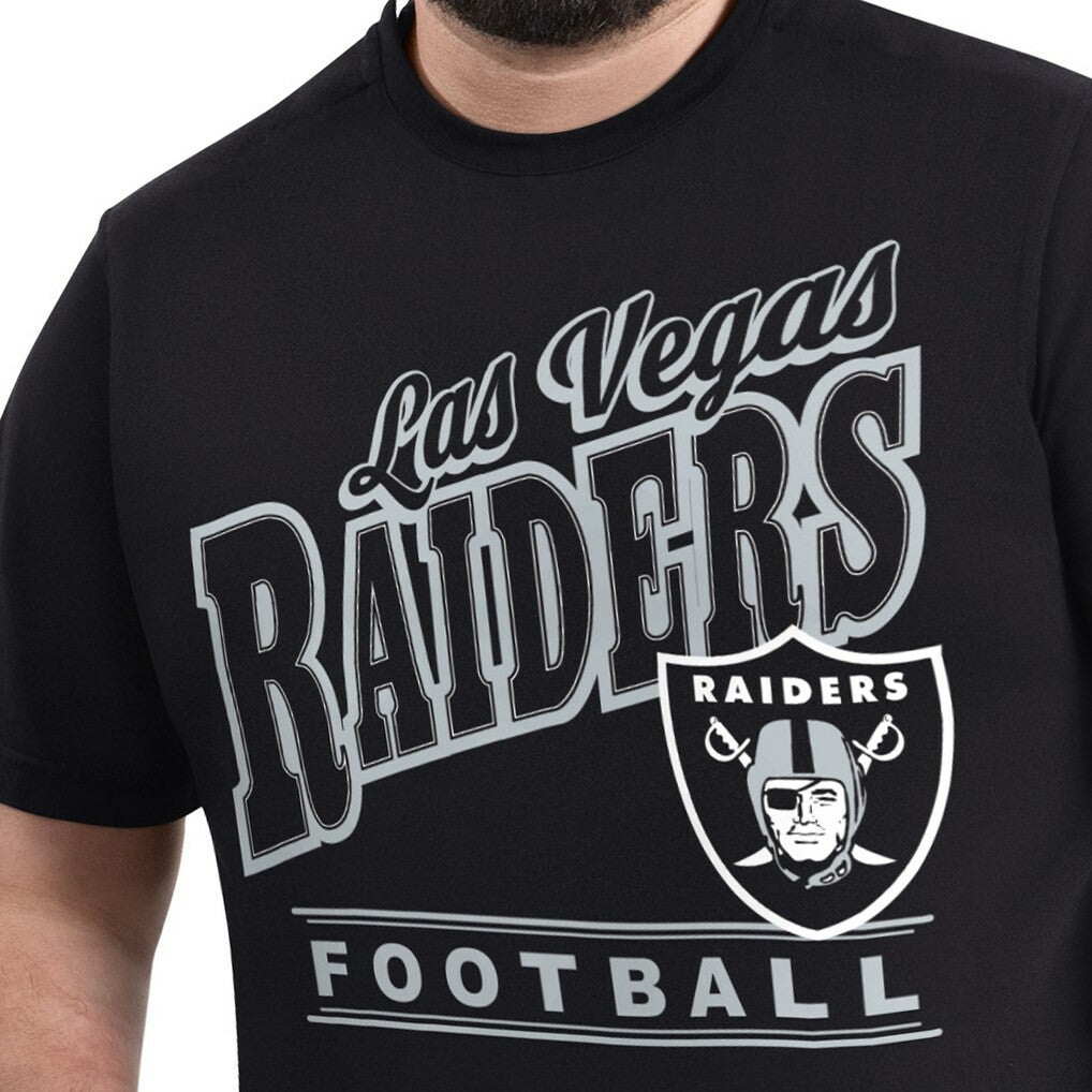 Las Vegas Raiders G-III Sports by Carl Banks Adaptive Headliner Graphic T-Shirt Black