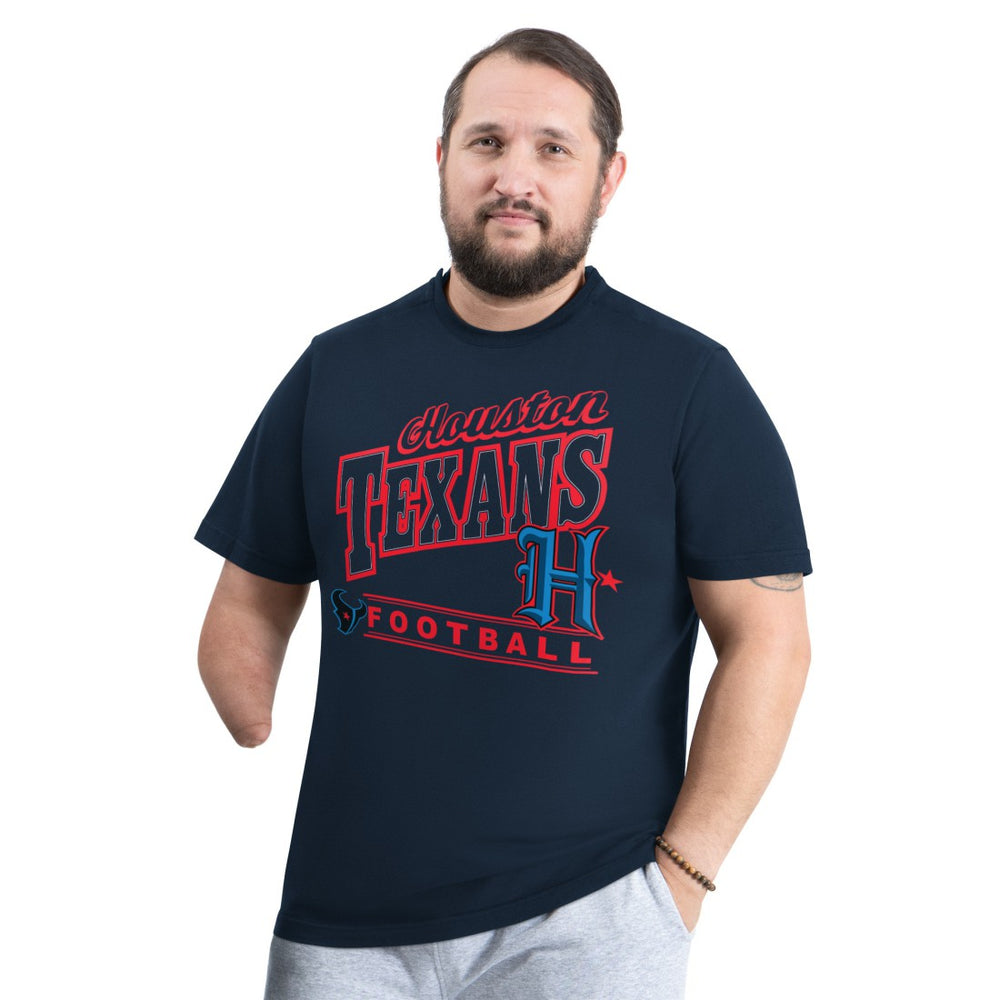 Houston Texans G-III Sports by Carl Banks Adaptive Headliner Graphic T-Shirt Navy
