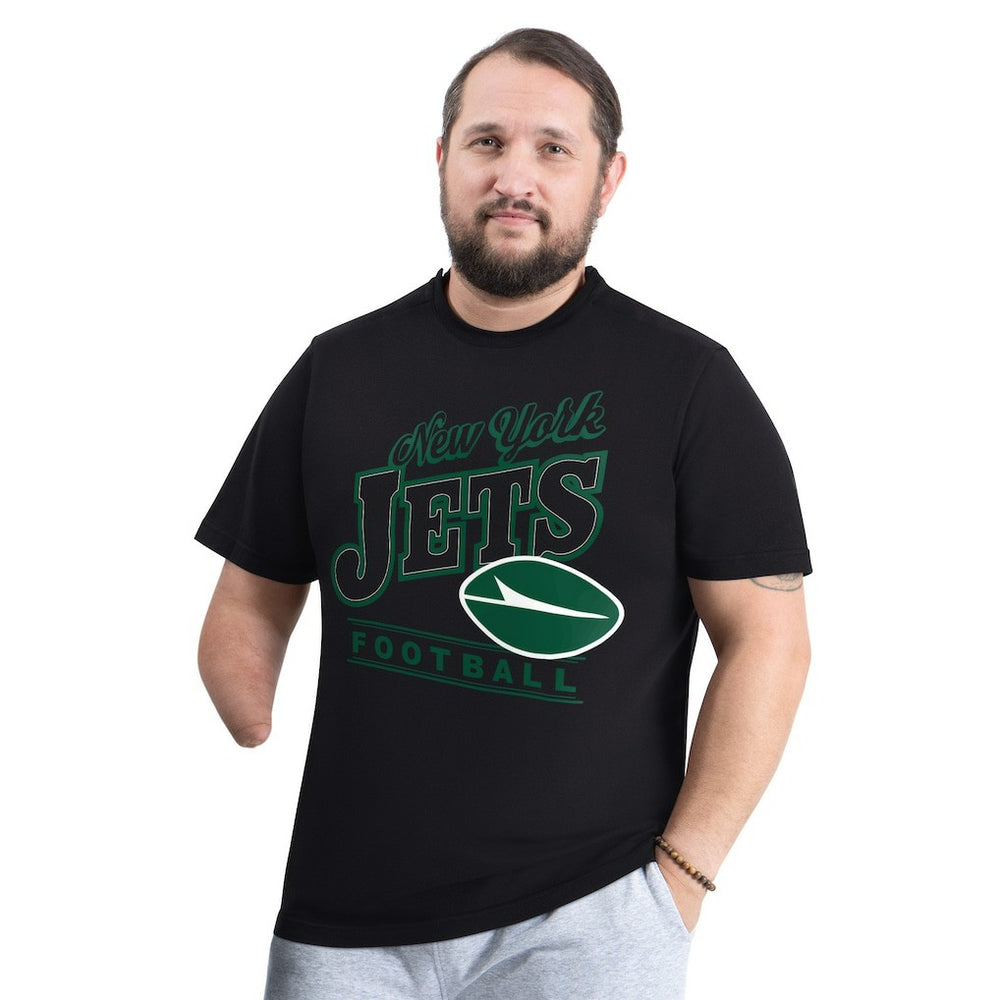 New York Jets G-III Sports by Carl Banks Adaptive Headliner Graphic T-Shirt Black