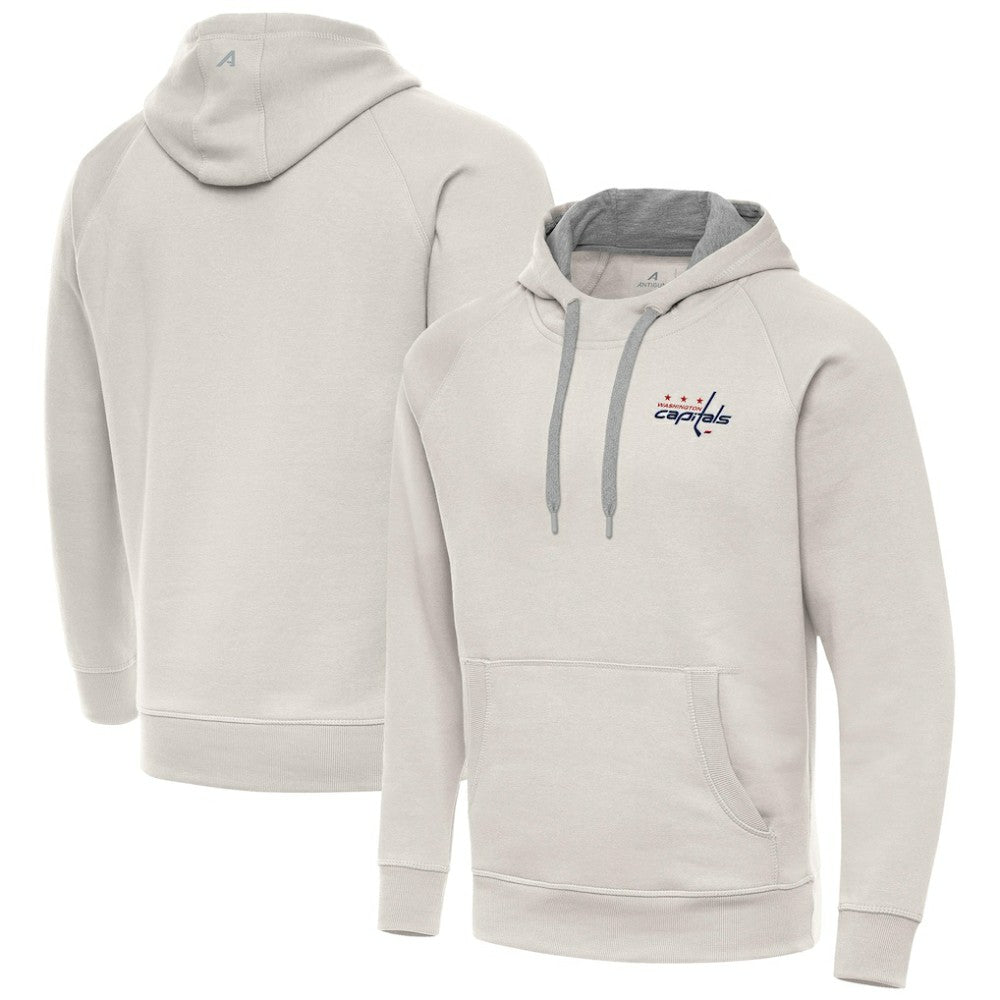 Washington Capitals Antigua Victory Pullover Hoodie - Cream - NHL 203377063