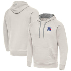 New York Rangers Antigua Victory Pullover Hoodie - Cream - NHL 203377066