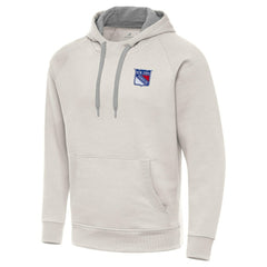 New York Rangers Antigua Victory Pullover Hoodie - Cream - NHL 203377066