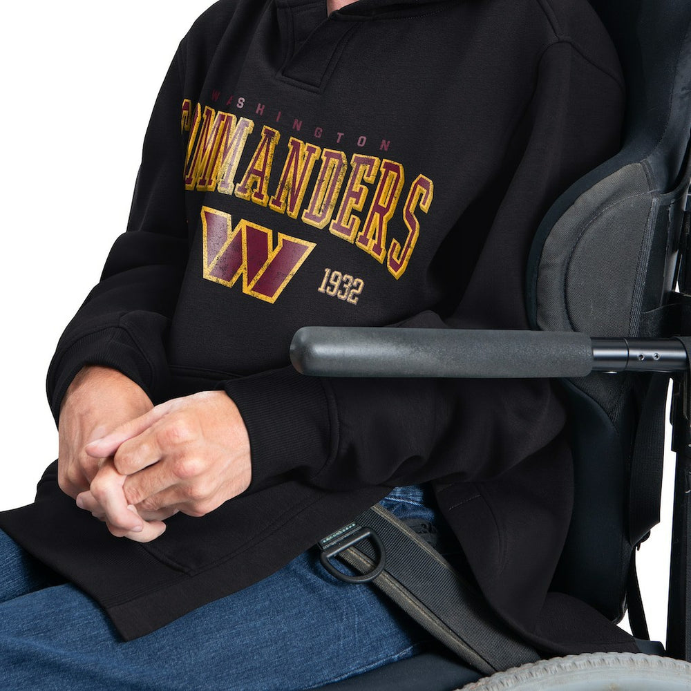 Washington Commanders G-III Sports by Carl Banks Adaptive Team Spirit Graphic Fleece Pullover Hoodie Black