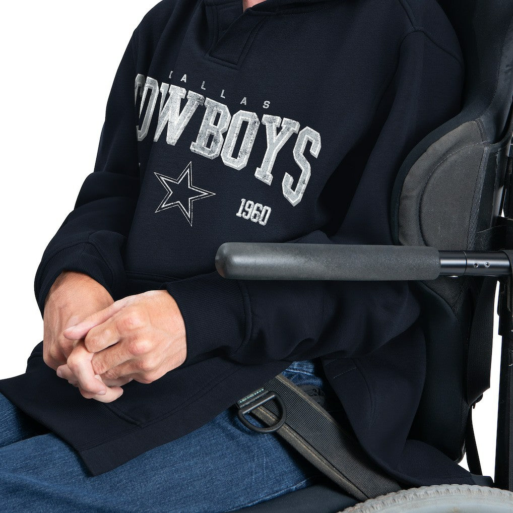 Dallas Cowboys G-III Sports by Carl Banks Adaptive Team Spirit Graphic Fleece Pullover Hoodie Navy