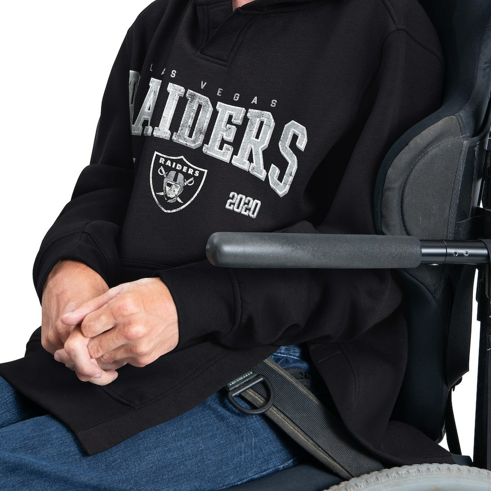 Las Vegas Raiders G-III Sports by Carl Banks Adaptive Team Spirit Graphic Fleece Pullover Hoodie Black