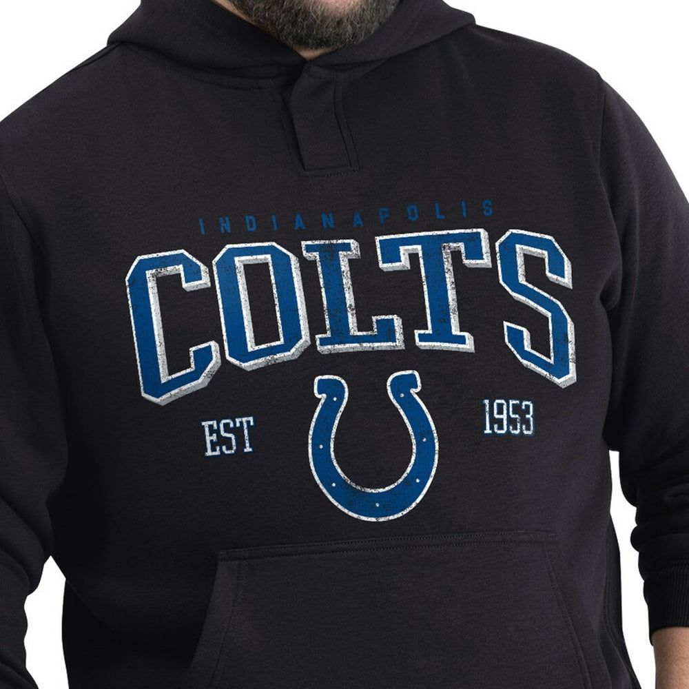 Indianapolis Colts G-III Sports by Carl Banks Adaptive Team Spirit Graphic Fleece Pullover Hoodie Black