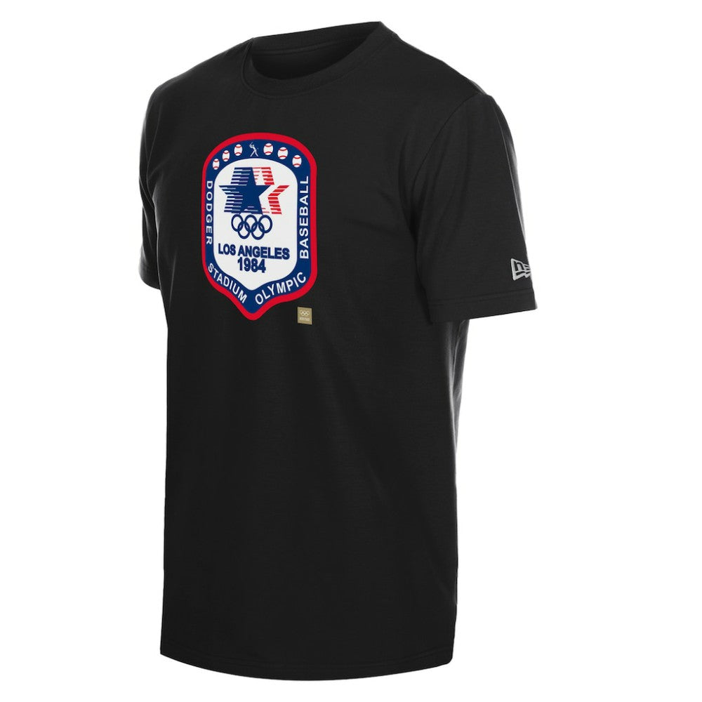 Los Angeles Dodgers x The Heritage Collection New Era LA84 Summer Olympics T-Shirt - Black - New Era Sale