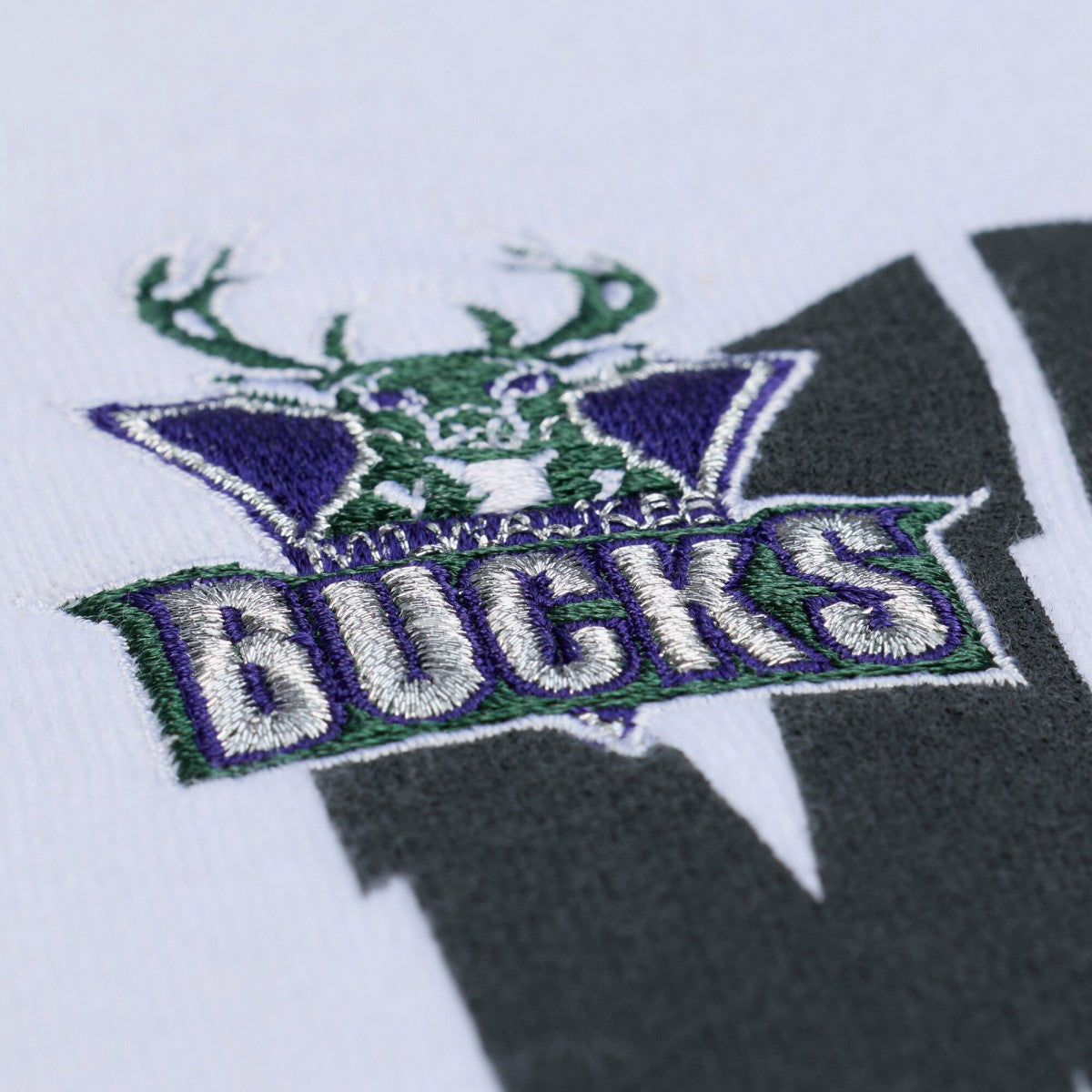 Milwaukee Bucks Women's Lightweight Block Letter Sweatshirt White | Mitchell & Ness online