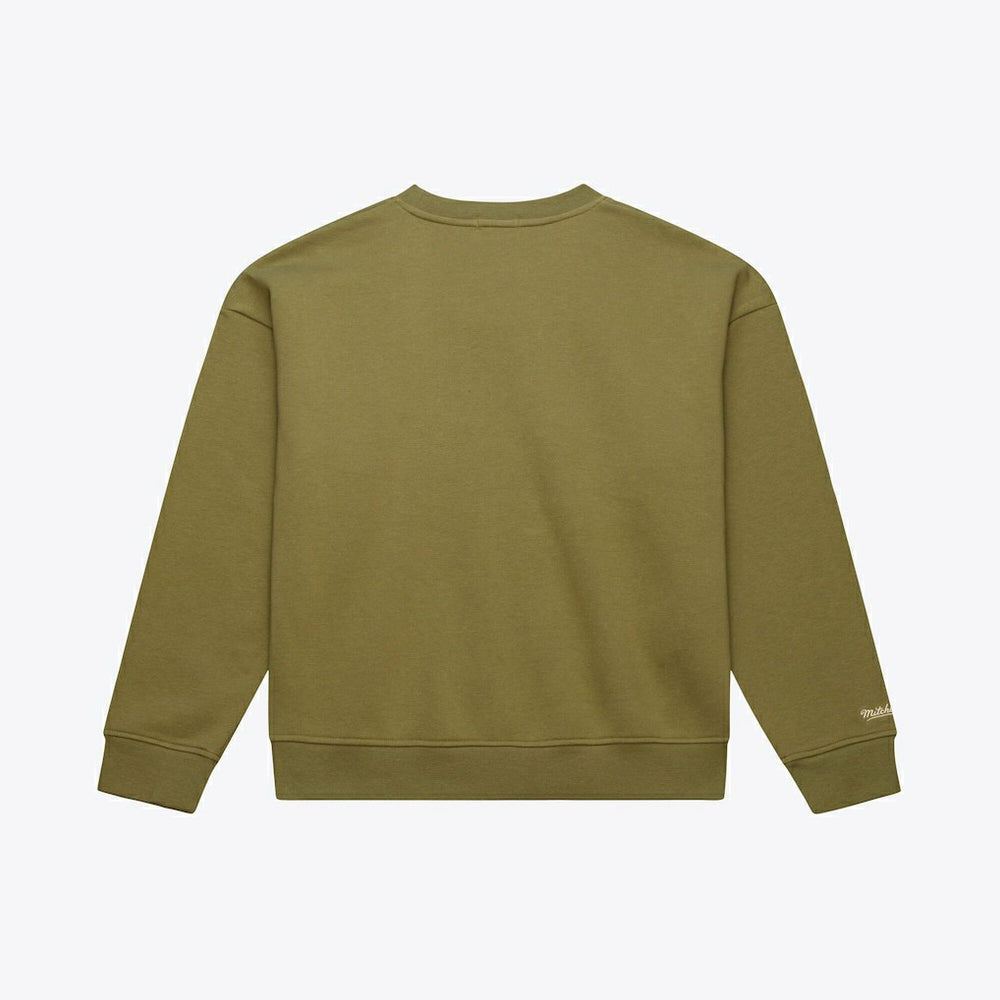 Boston Celtics Women's Lightweight Script Sweatshirt Olive | Mitchell & Ness Near Me
