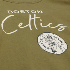Boston Celtics Women's Lightweight Script Sweatshirt Olive | Mitchell & Ness Near Me