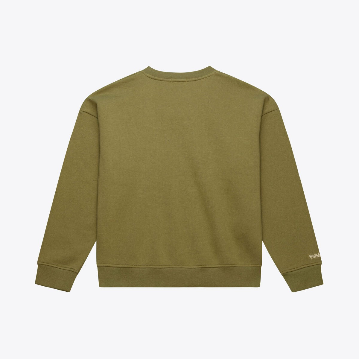 New York Knicks Women's Lightweight Script Sweatshirt Olive | Mitchell & Ness Near Me