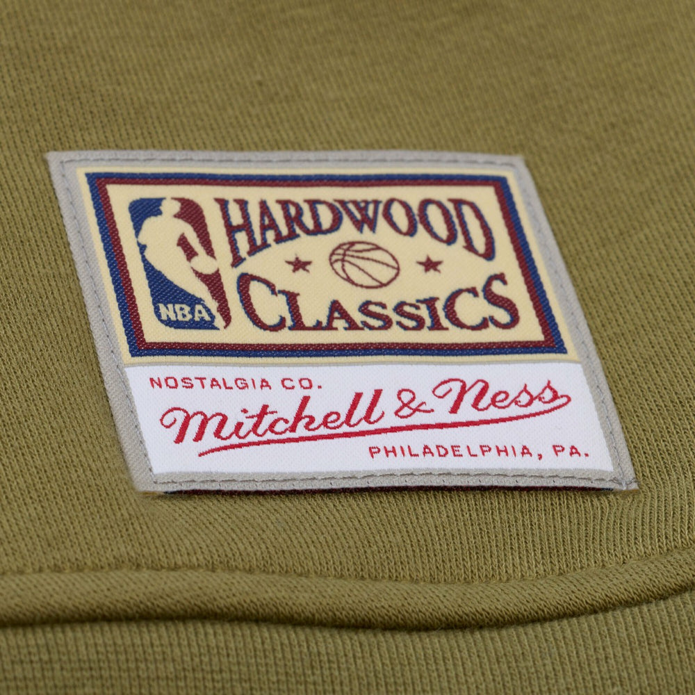 New York Knicks Women's Lightweight Script Sweatshirt Olive | Mitchell & Ness Near Me