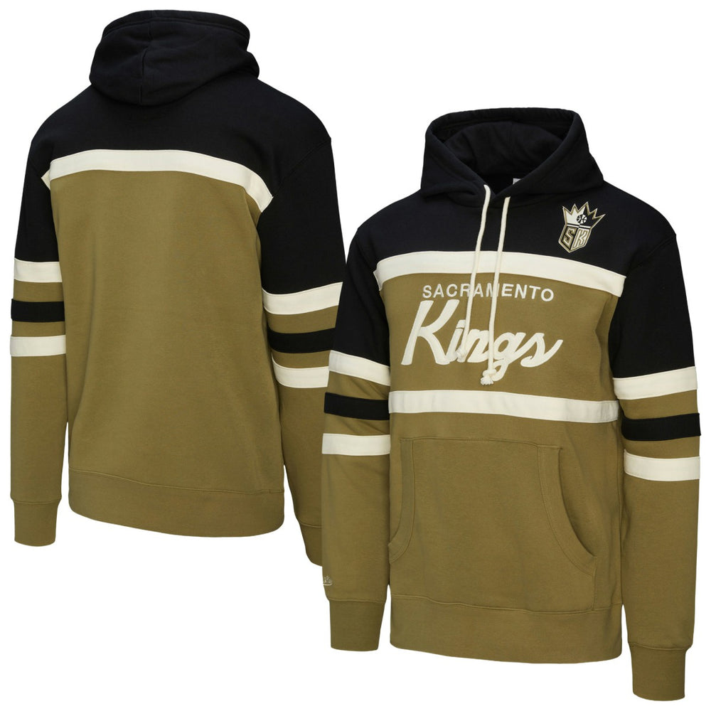 Sacramento Kings Double Clutch Head Coach Hoodie Olive/Black | Mitchell & Ness for sale