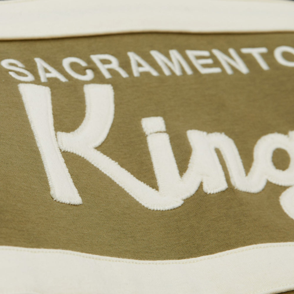 Sacramento Kings Double Clutch Head Coach Hoodie Olive/Black | Mitchell & Ness for sale