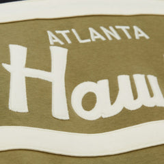 Atlanta Hawks Double Clutch Head Coach Hoodie Olive/Black | Mitchell & Ness outlet