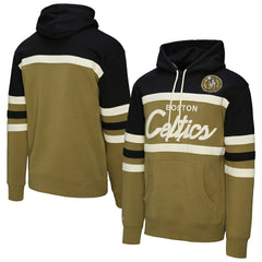 Boston Celtics Double Clutch Head Coach Hoodie Olive | Mitchell & Ness online