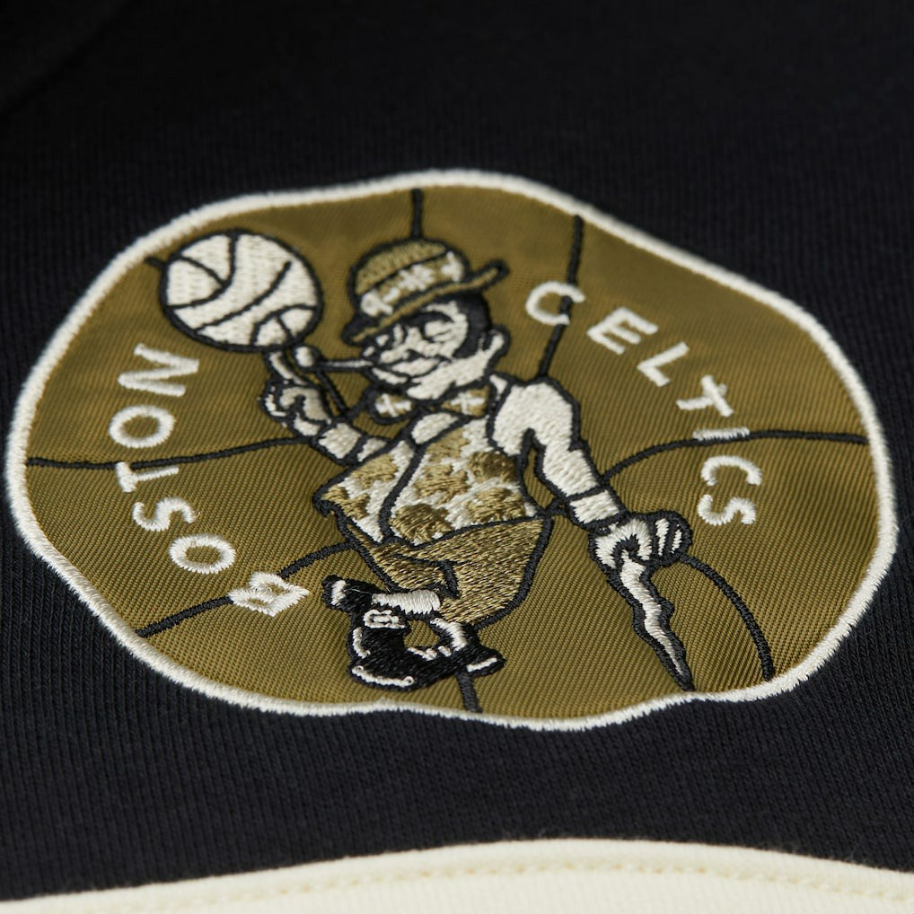 Boston Celtics Double Clutch Head Coach Hoodie Olive | Mitchell & Ness online