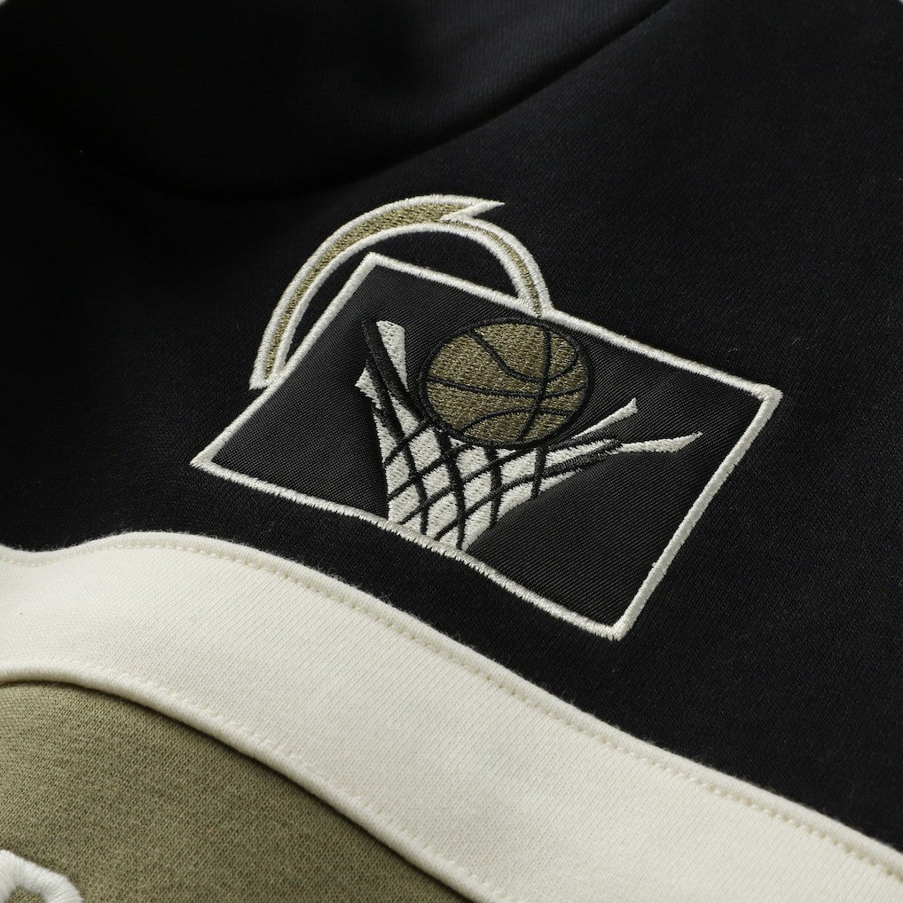 Cleveland Cavaliers Double Clutch Head Coach Hoodie for sale Olive/Black | Mitchell & Ness online