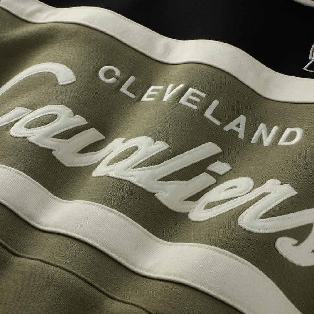 Cleveland Cavaliers Double Clutch Head Coach Hoodie for sale Olive/Black | Mitchell & Ness online