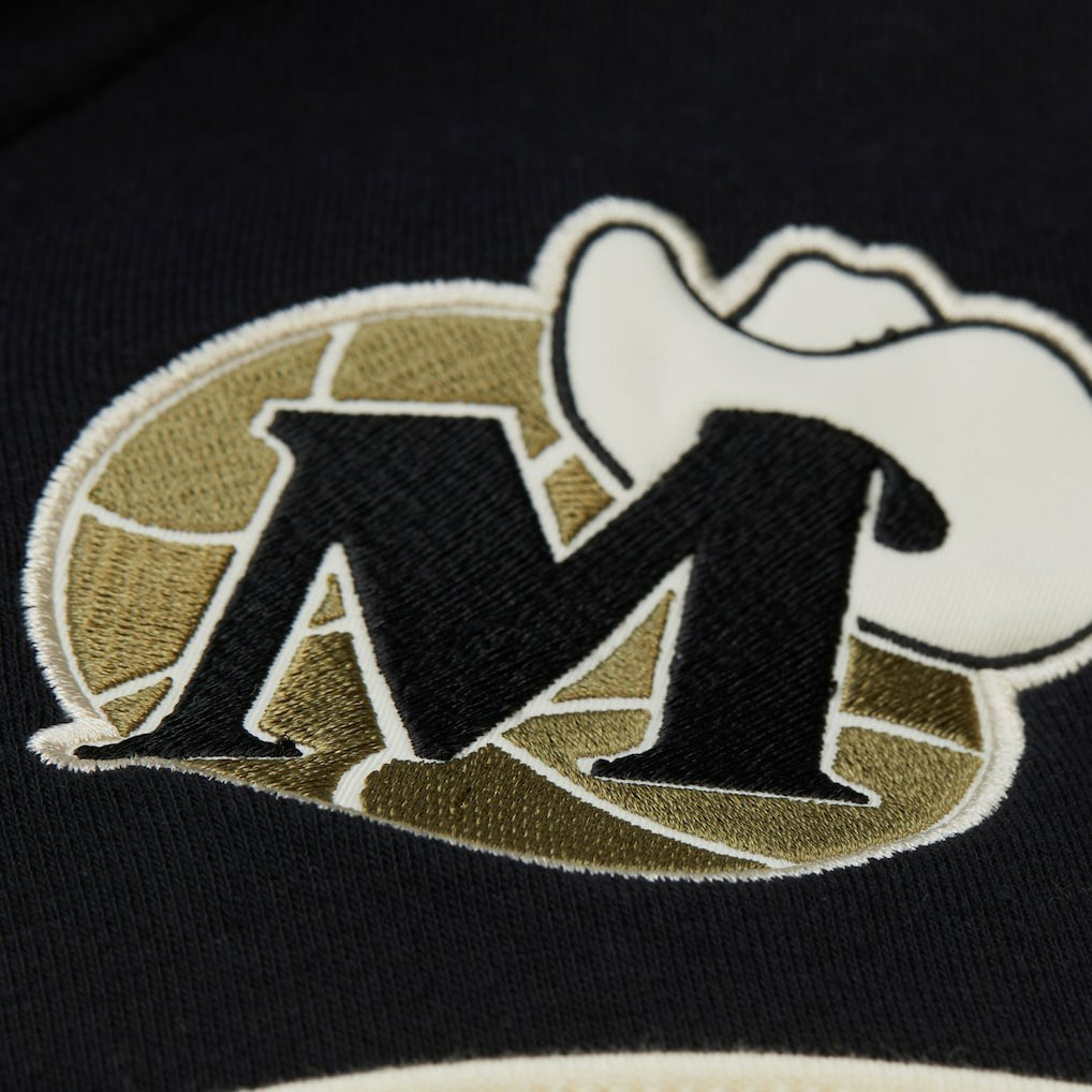 Dallas Mavericks Double Clutch Head Coach Hoodie for sale Olive | Mitchell & Ness discount