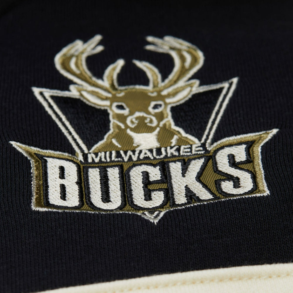 Milwaukee Bucks Double Clutch Head Coach Hoodie Olive | Mitchell & Ness online