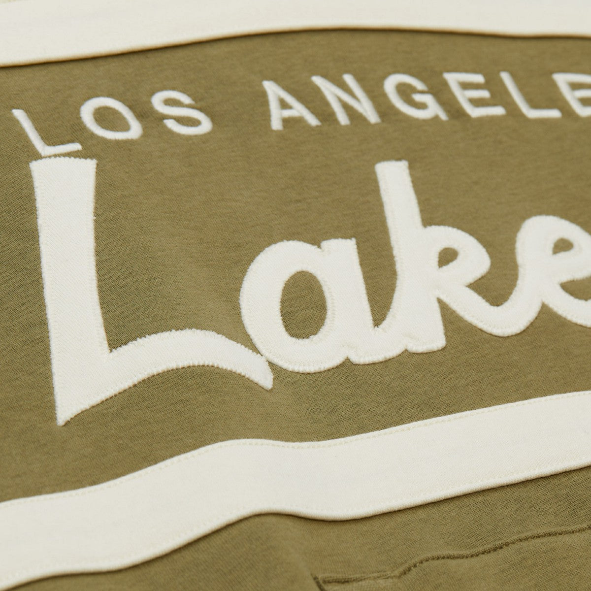 Los Angeles Lakers Double Clutch Head Coach Hoodie Olive/Black | Mitchell & Ness for sale