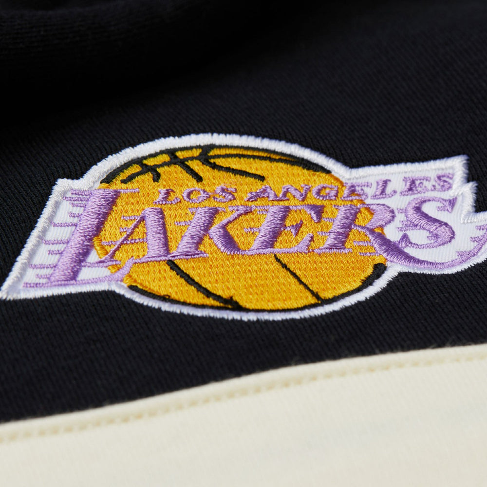 Los Angeles Lakers Double Clutch Head Coach Hoodie Olive/Black | Mitchell & Ness for sale