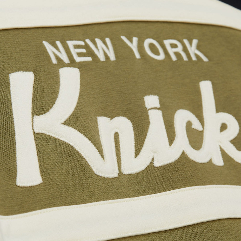 New York Knicks Double Clutch Head Coach Hoodie Olive/Black | Mitchell & Ness for sale