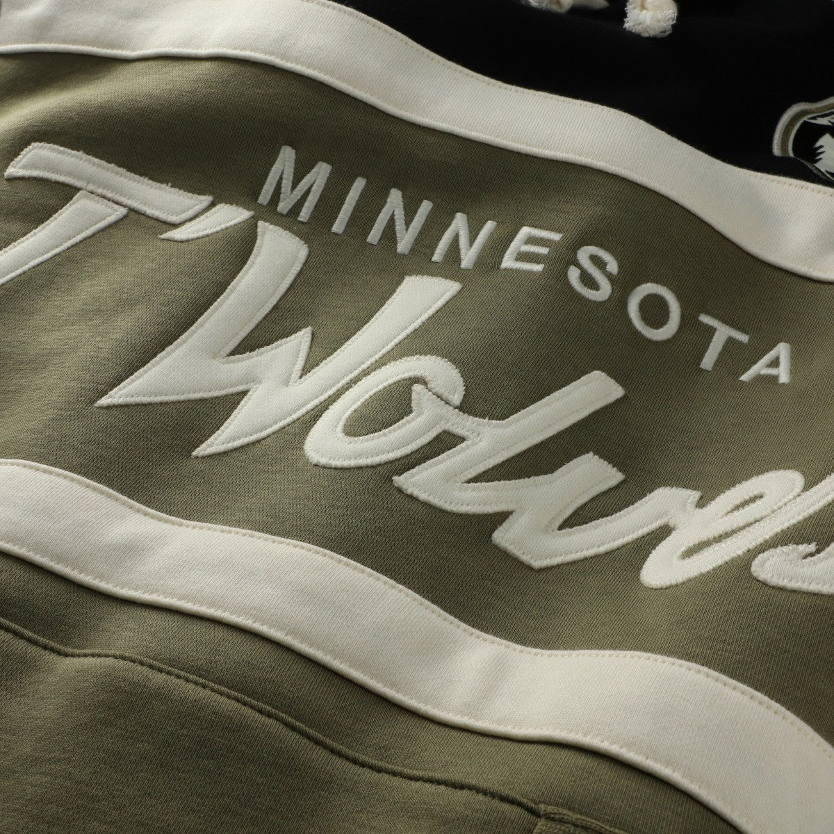 Minnesota Timberwolves Double Clutch Head Coach Hoodie Olive/Black | Mitchell & Ness Near Me