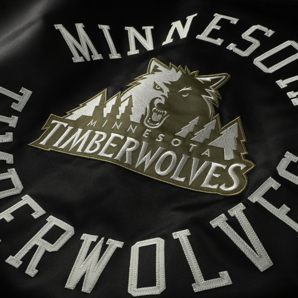 Minnesota Timberwolves Double Clutch Head Coach Hoodie Olive/Black | Mitchell & Ness Near Me