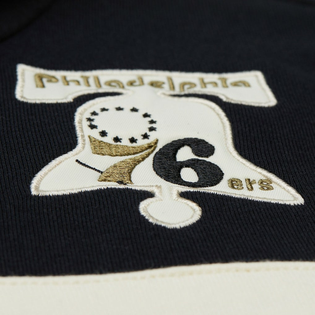 Philadelphia 76ers Double Clutch Head Coach Hoodie Olive | Mitchell & Ness Lifestyle