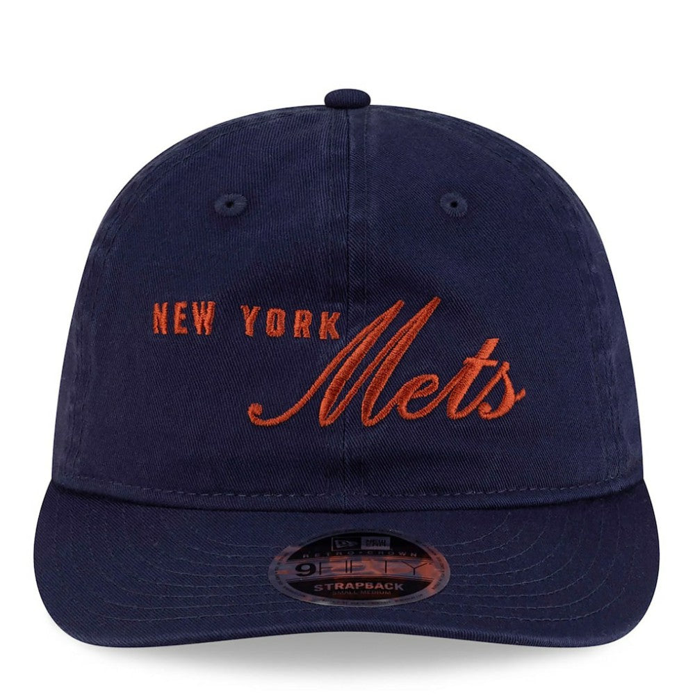 New York Mets New Era x thisisneverthat Retro Crown 9FIFTY Adjustable Hat - Navy - New Era Discount