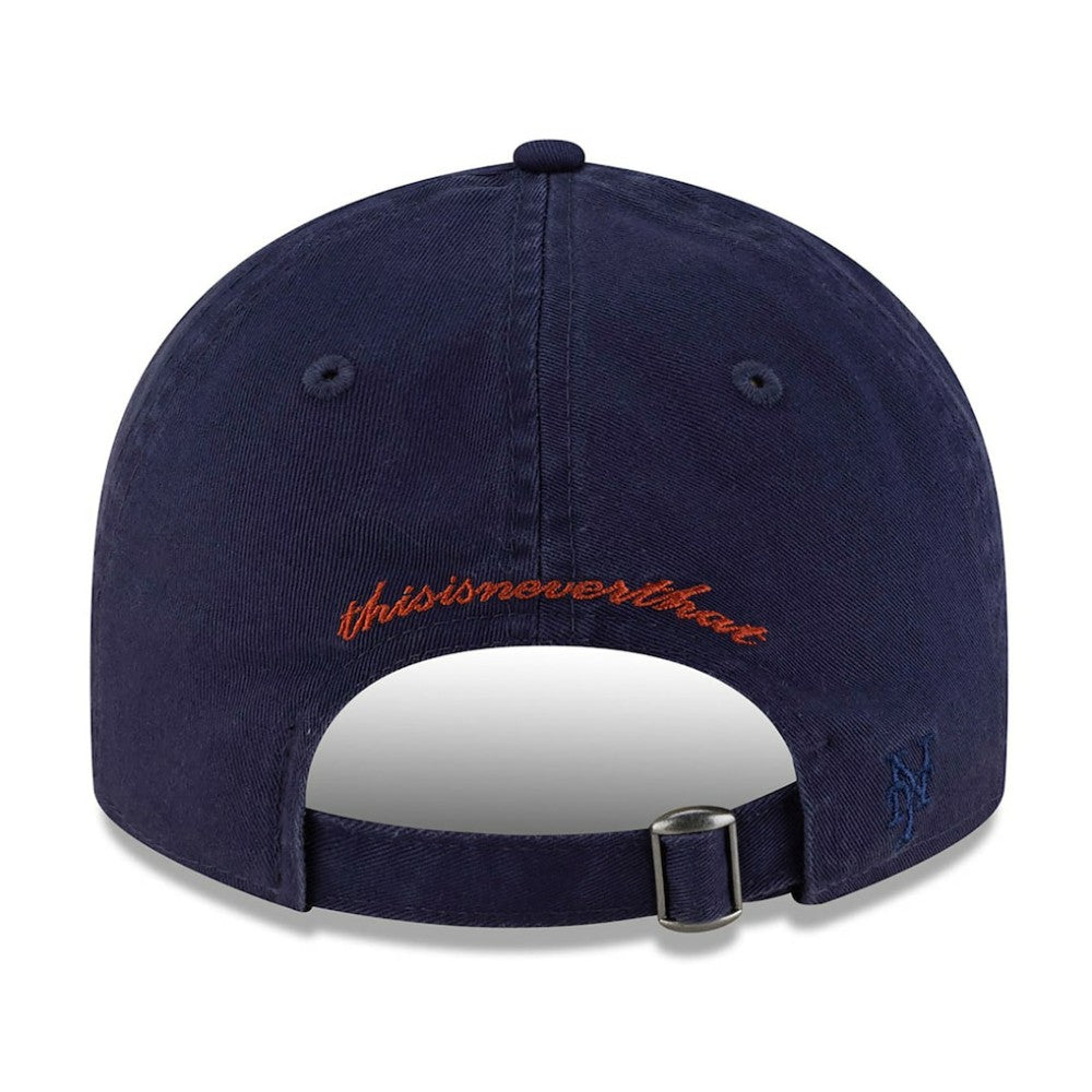 New York Mets New Era x thisisneverthat Retro Crown 9FIFTY Adjustable Hat - Navy - New Era Discount