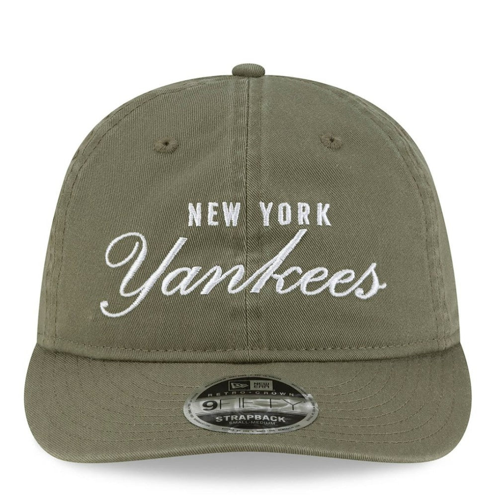 New York Yankees New Era x thisisneverthat Retro Crown 9FIFTY Adjustable Hat - Olive - New Era Online