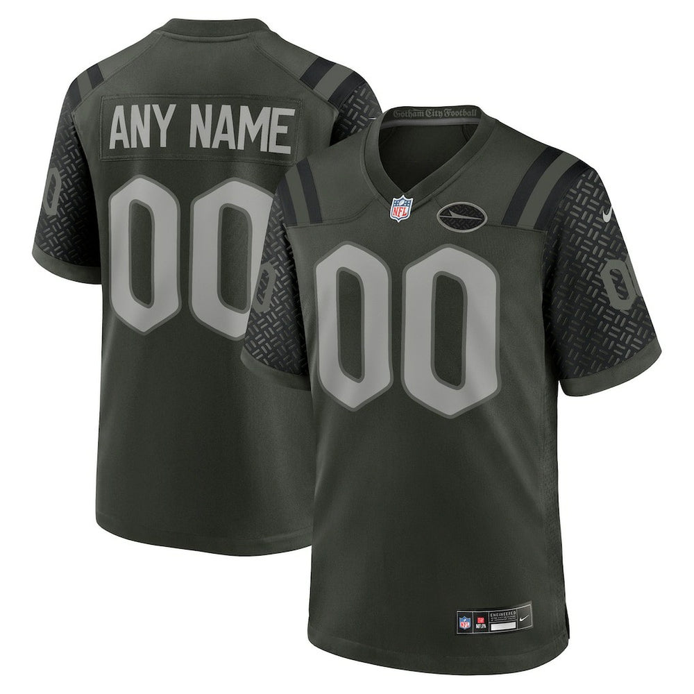 Nike New York Jets 2025 Rivalries Collection Custom Game Jersey Gotham Green