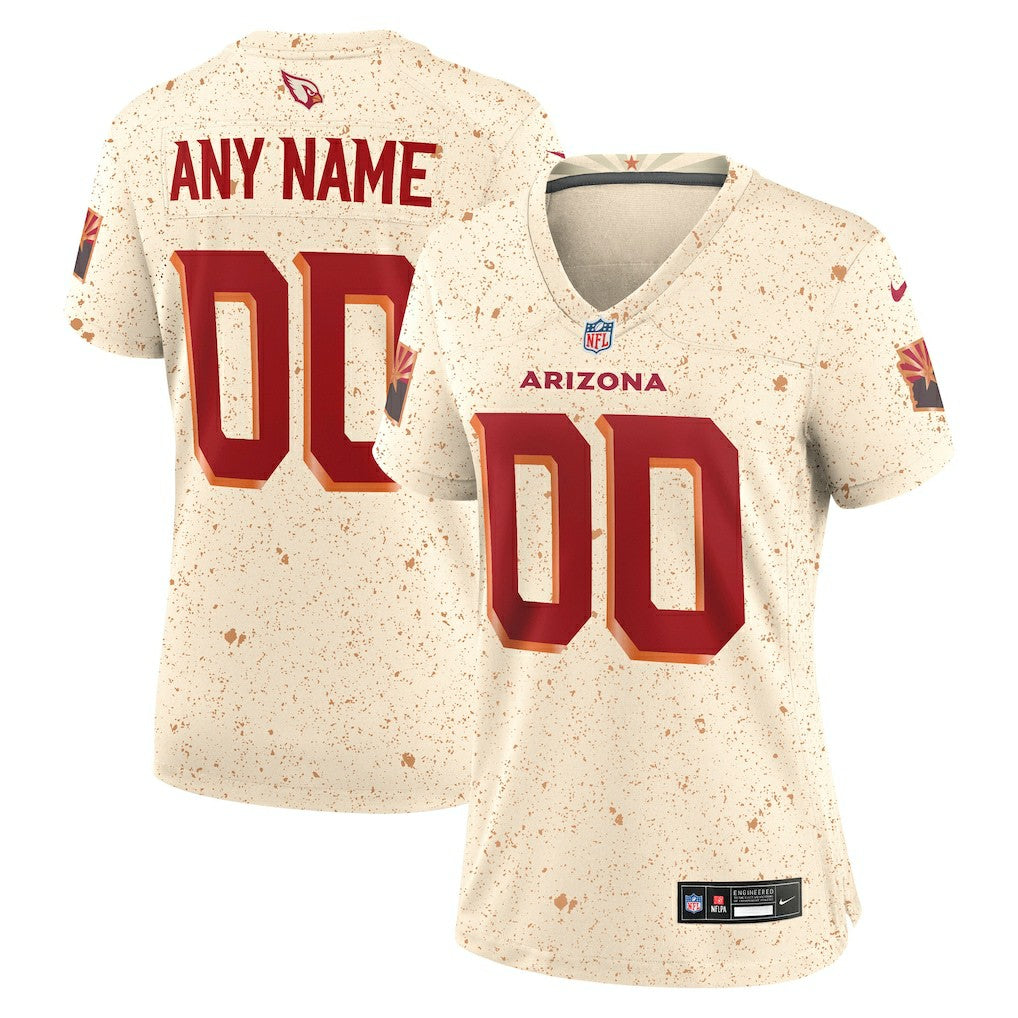 Nike Arizona Cardinals Women's 2025 Rivalries Collection Custom Game Jersey Natural