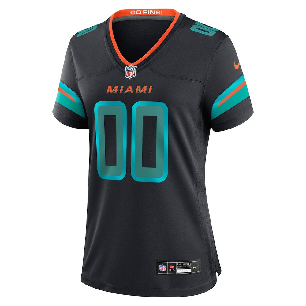 Nike Miami Dolphins Women's 2025 Rivalries Collection Custom Game Jersey Pitch Blue