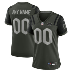 Nike New York Jets Women's 2025 Rivalries Collection Custom Game Jersey Gotham Green