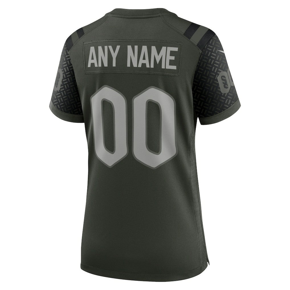 Nike New York Jets Women's 2025 Rivalries Collection Custom Game Jersey Gotham Green