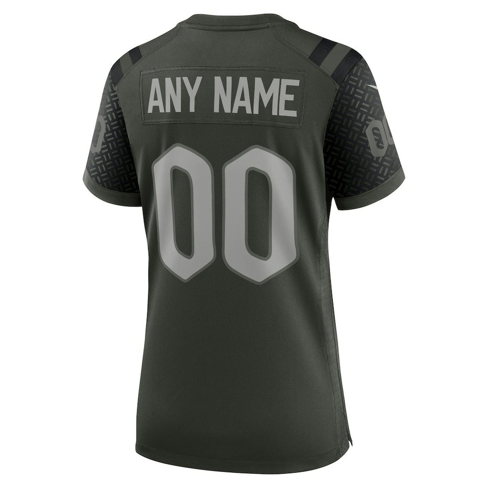 Nike New York Jets Women's 2025 Rivalries Collection Custom Game Jersey Gotham Green