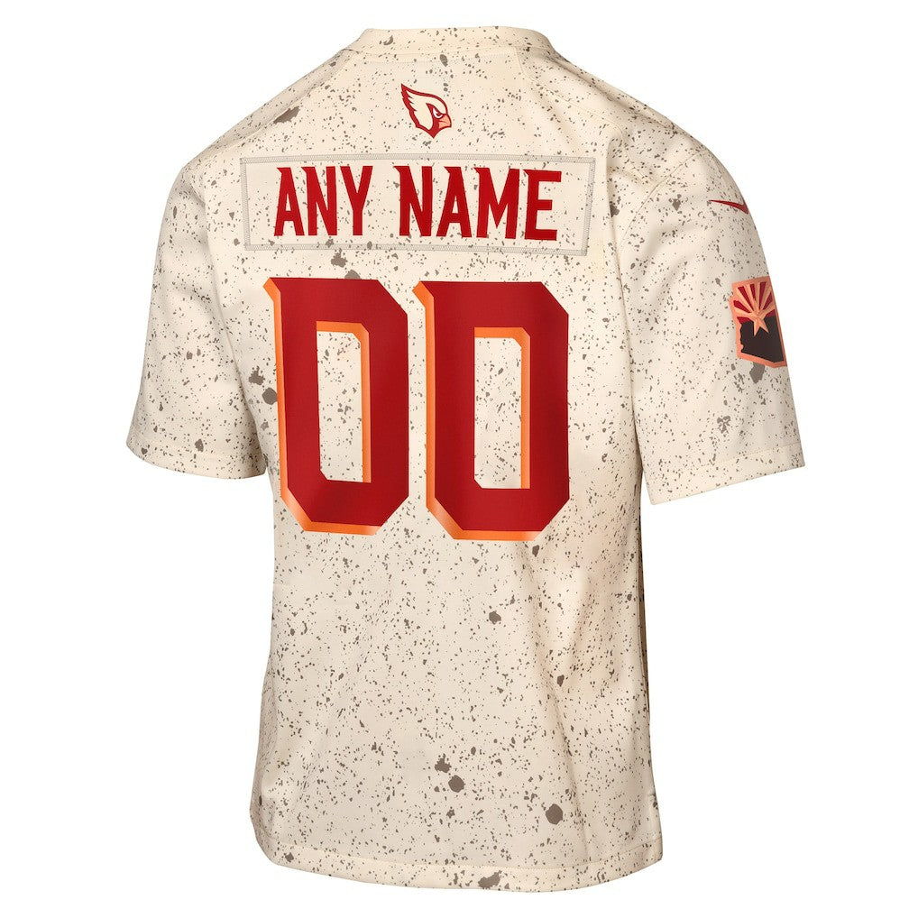 Nike Arizona Cardinals Youth 2025 Rivalries Collection Custom Game Jersey Natural