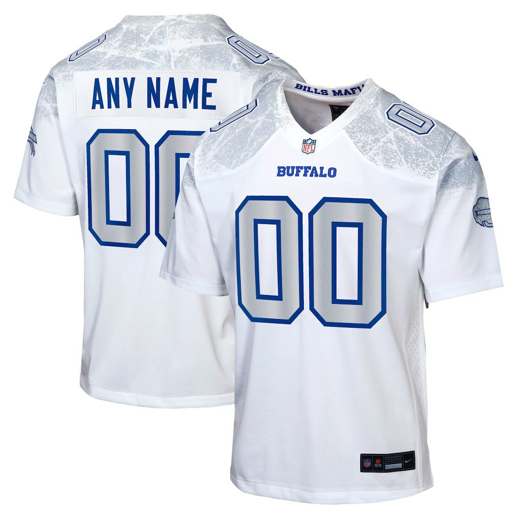 Nike Buffalo Bills Youth 2025 Rivalries Collection Custom Game Jersey White