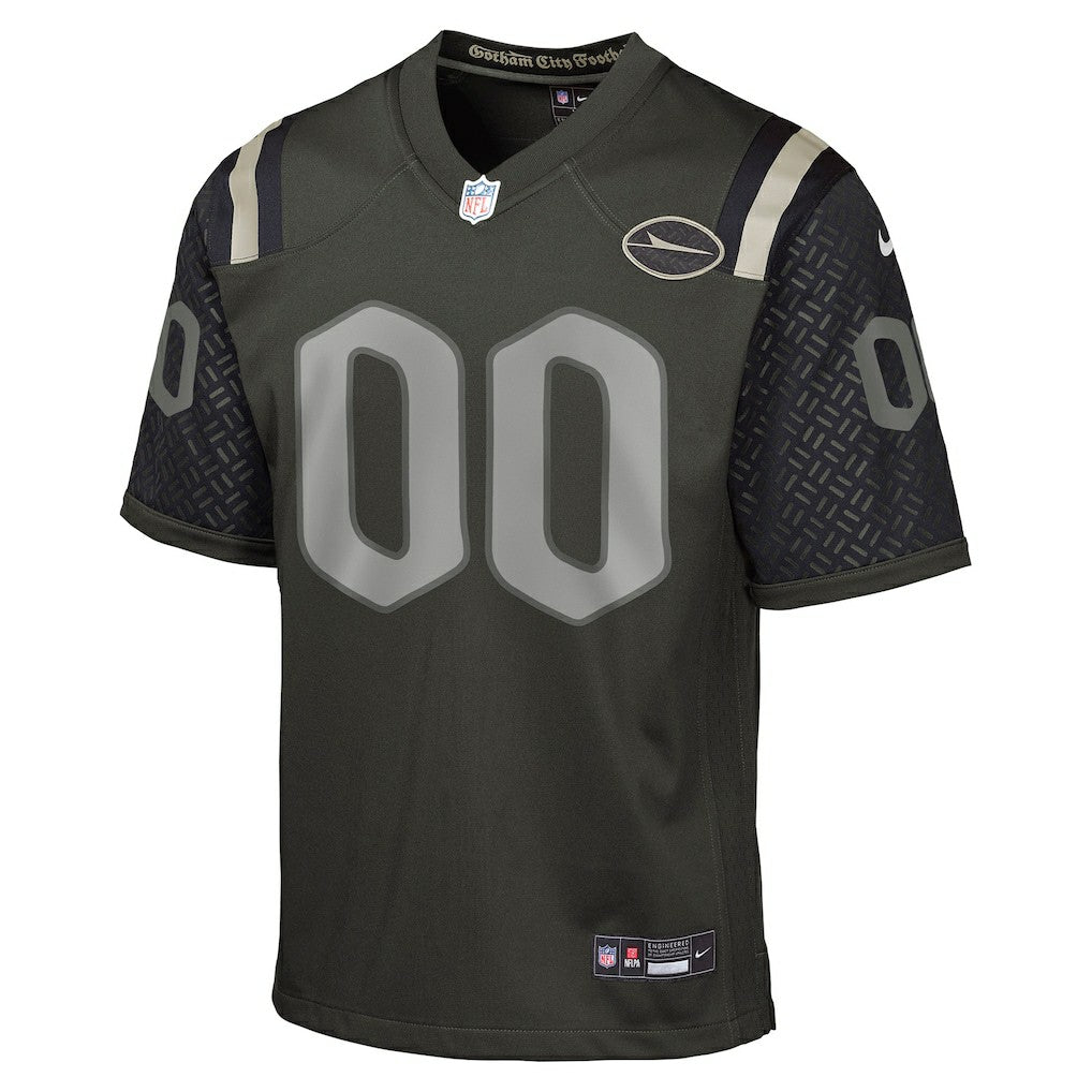 Nike New York Jets Youth 2025 Rivalries Collection Custom Game Jersey Gotham Green